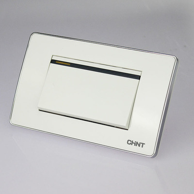 正泰NEW5F幻银118型二位一开双控大翘板开关 电玩口袋的墙壁美学与实用之选